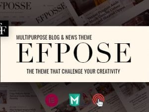 Efpose – Blog and Newspaper WordPress Theme