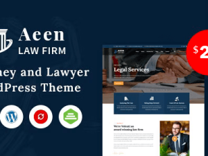 Aeen - Attorney and Lawyer WordPress Theme