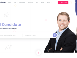 Jobhunt - Job Board WordPress theme for WP Job Man