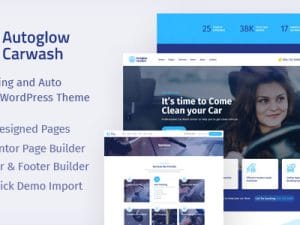 Car Wash Service WordPress Theme - Autoglow