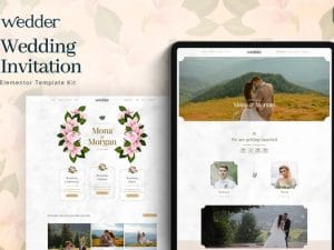 Wedder - Wedding Invitation Elementor Template Kit