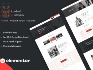 Lowlead - Attorney & Lawyers WordPress Theme