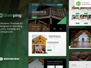 Glamping – Luxury Camping & Campground Elementor Template Kit