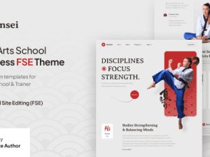 Sensei - Martial Arts Club & Trainer FSE WordPress